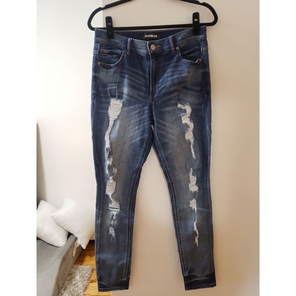 Express High Rise Jeans - Picture 2 of 7